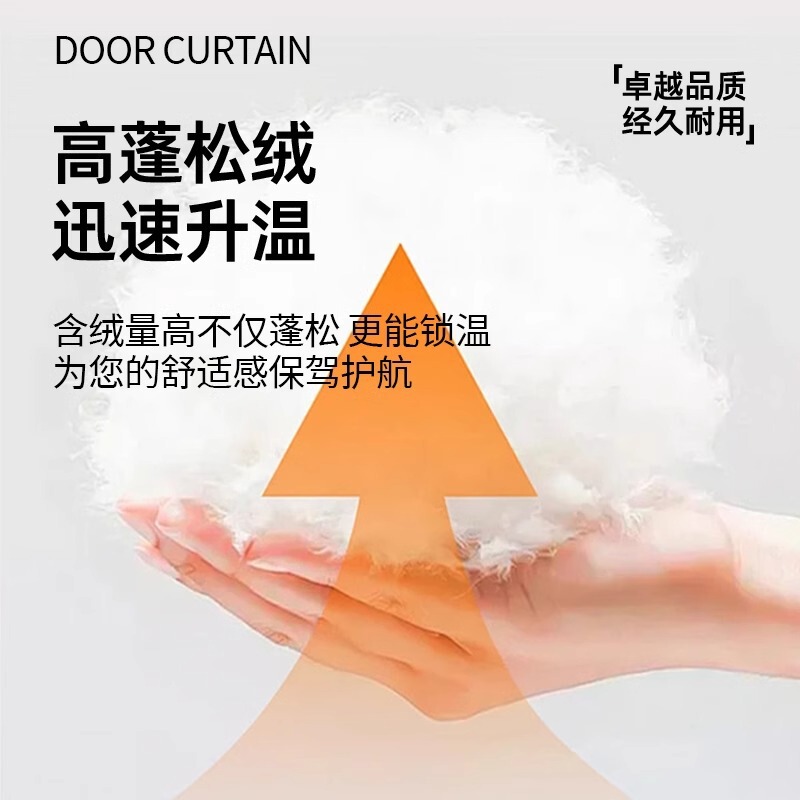 【石墨烯蓄热】冬季保温暖防寒帘子挡风神器东北加厚棉门帘免打孔|undefined