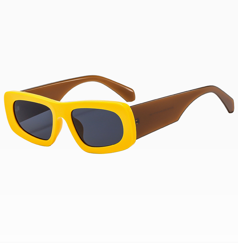 Streetwear Color Block Ac Square Full Frame Women's Sunglasses display picture 9