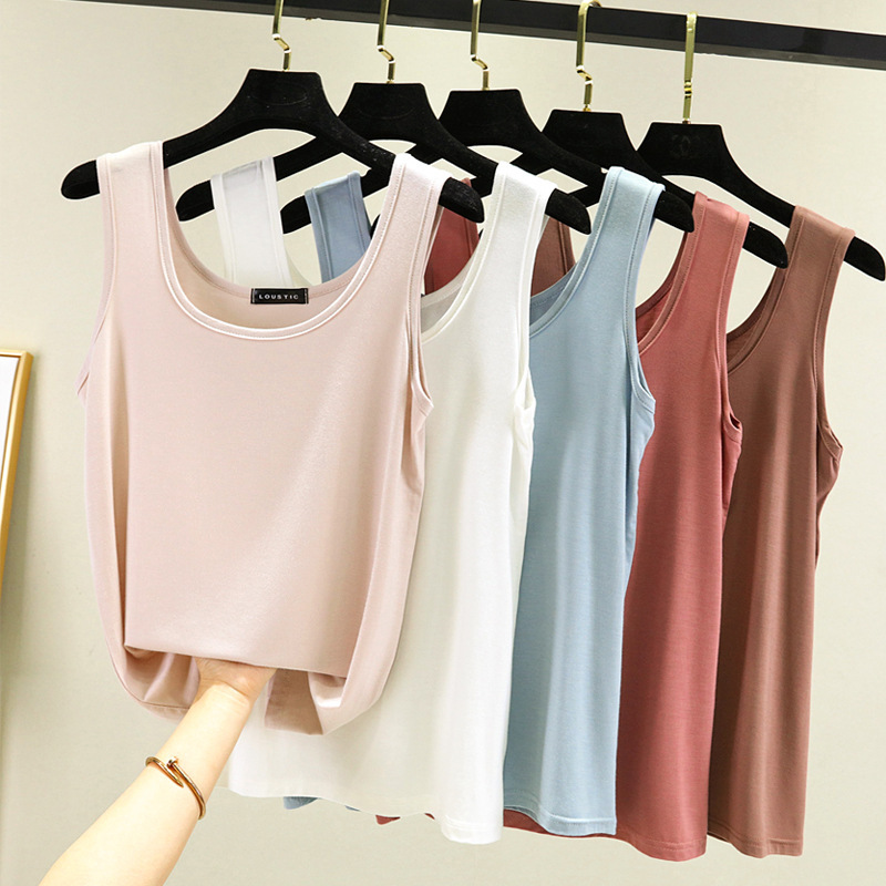 Modal Camisole Women's Summer U-collar Beautiful Back Base Shirt Slim-fit Western-style Simple Inner Wearing Vest