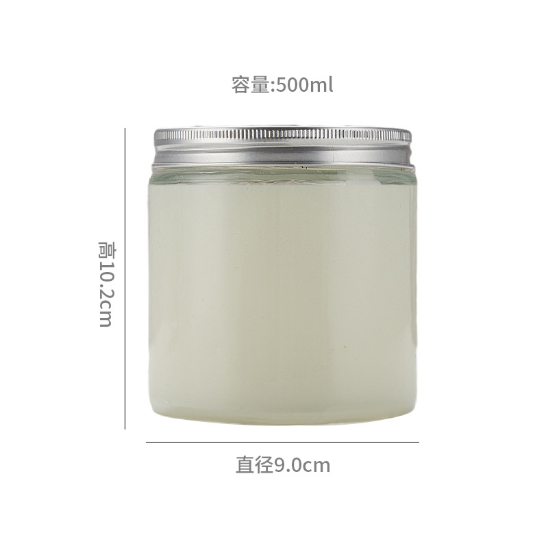 250ml recipiente de vela de vidrio transparente con tapa 120ml marrón aromaterapia vela taza vacía taza DIY candelabro de vidrio