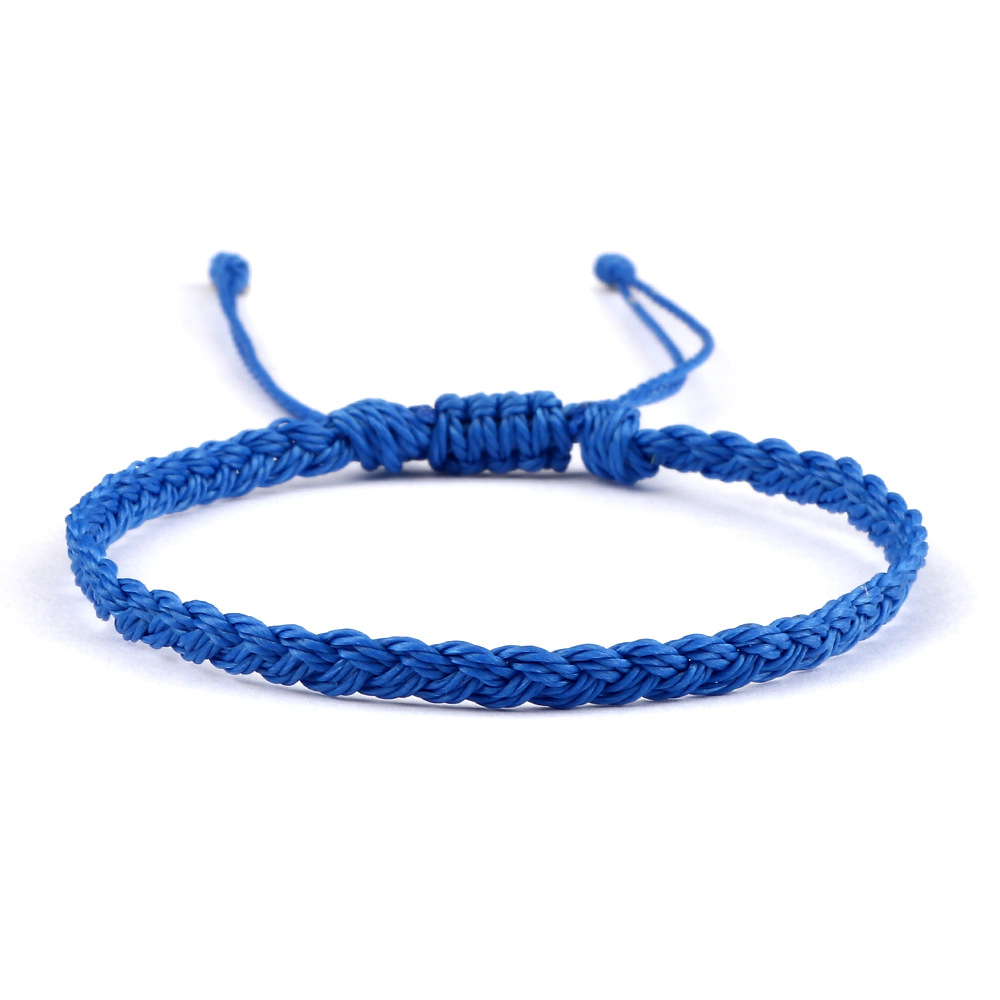 Wholesale Jewelry Casual Simple Style Solid Color Rope Knitting Bracelets display picture 4