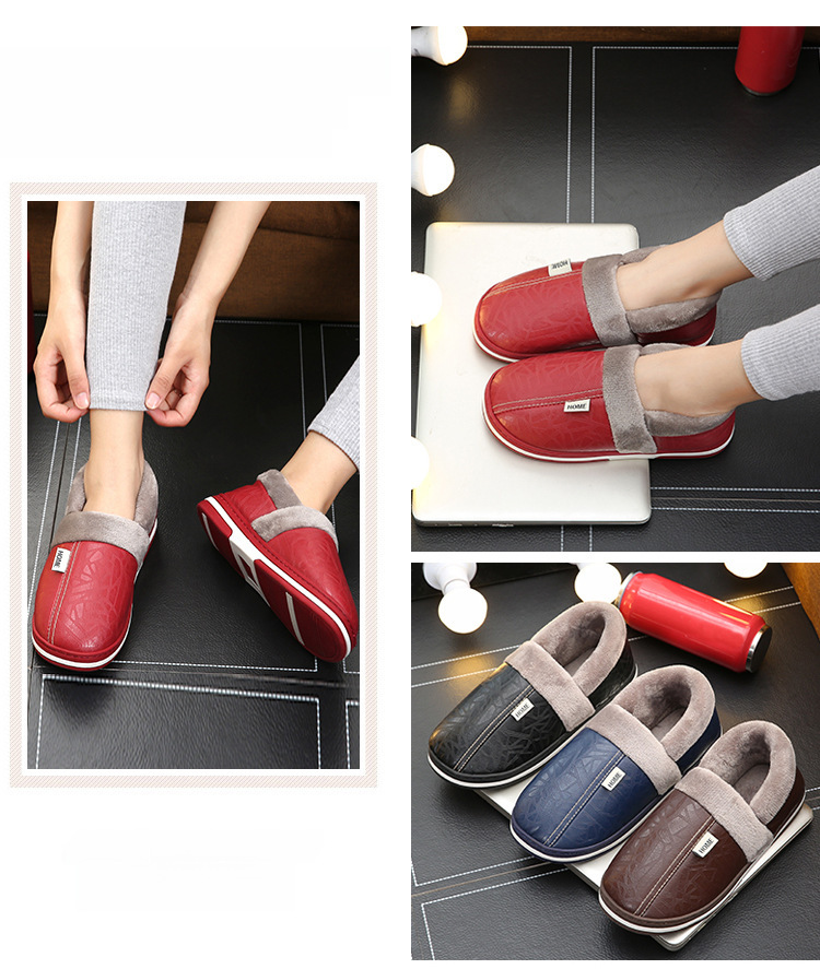 Wollen pantoffels dames winter warme waterdichte antislip schoenen_voghion.com