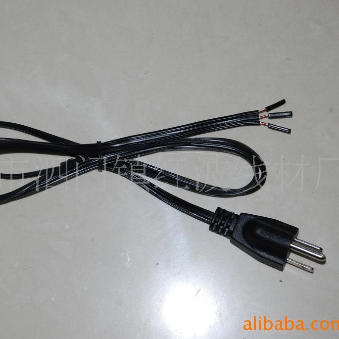美标三芯平行电源线，插头,SPT-3美标线