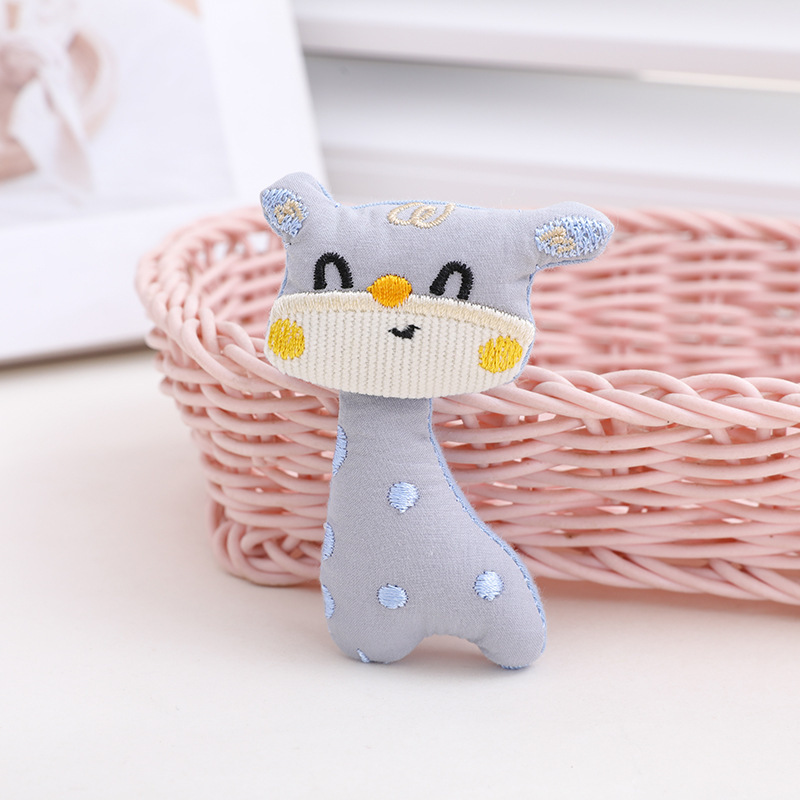 Accesorios de tela hechos a mano de dibujos animados colgantes INS animales de color café coreanos oso conejo lindo accesorios para el cabello infantil