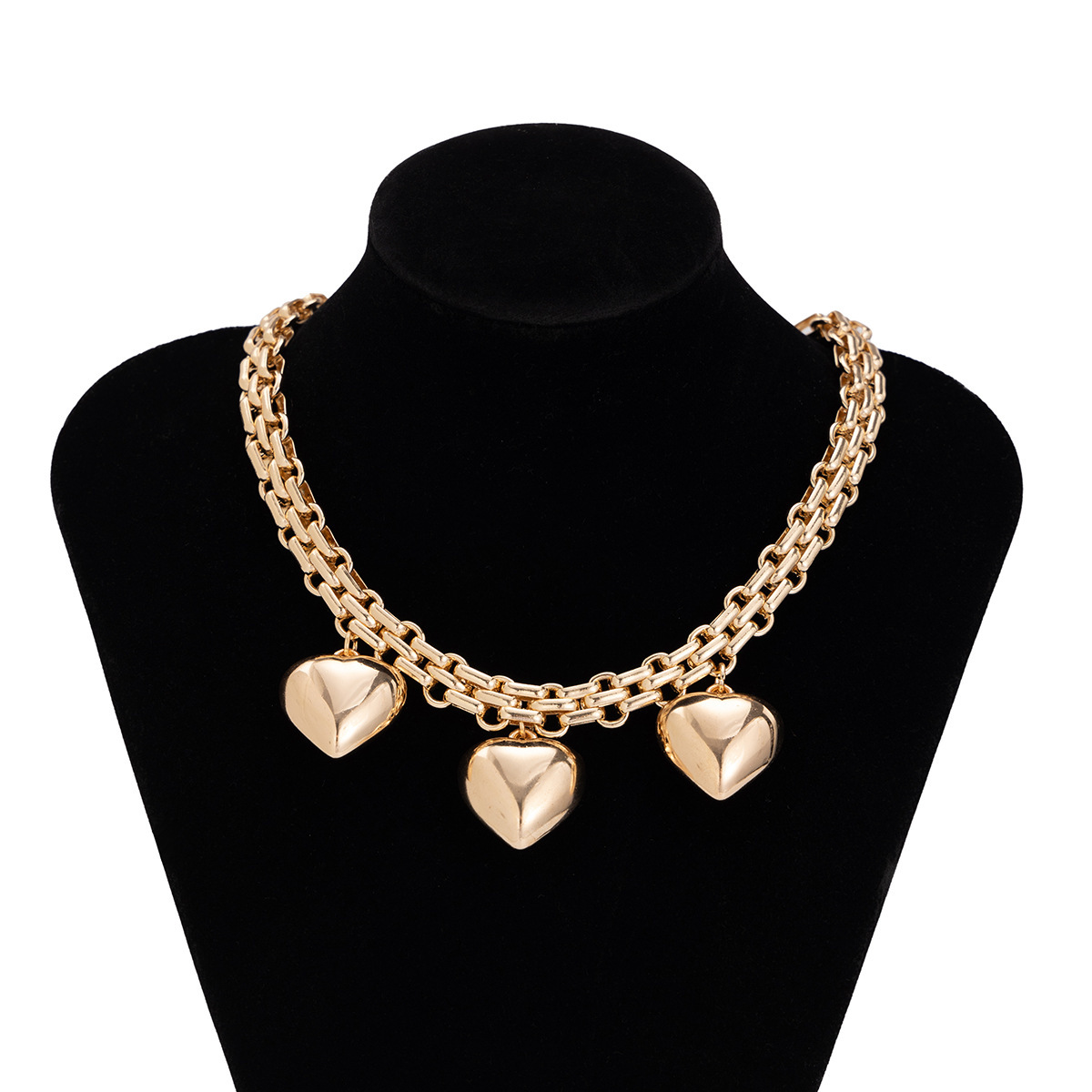 77g Weight CCB, Alloy Pendant Material Pendant Necklace Classification Iron Chain Material 1 Piece Quantity Holiday, Daily Occasion CCB, Alloy, Iron Material Star, Heart Shape Pattern Women's Gender Casual, Simple Style Style Casual Simple Style Star Heart Shape CCB Alloy Iron Wholesale Pendant Necklace 4