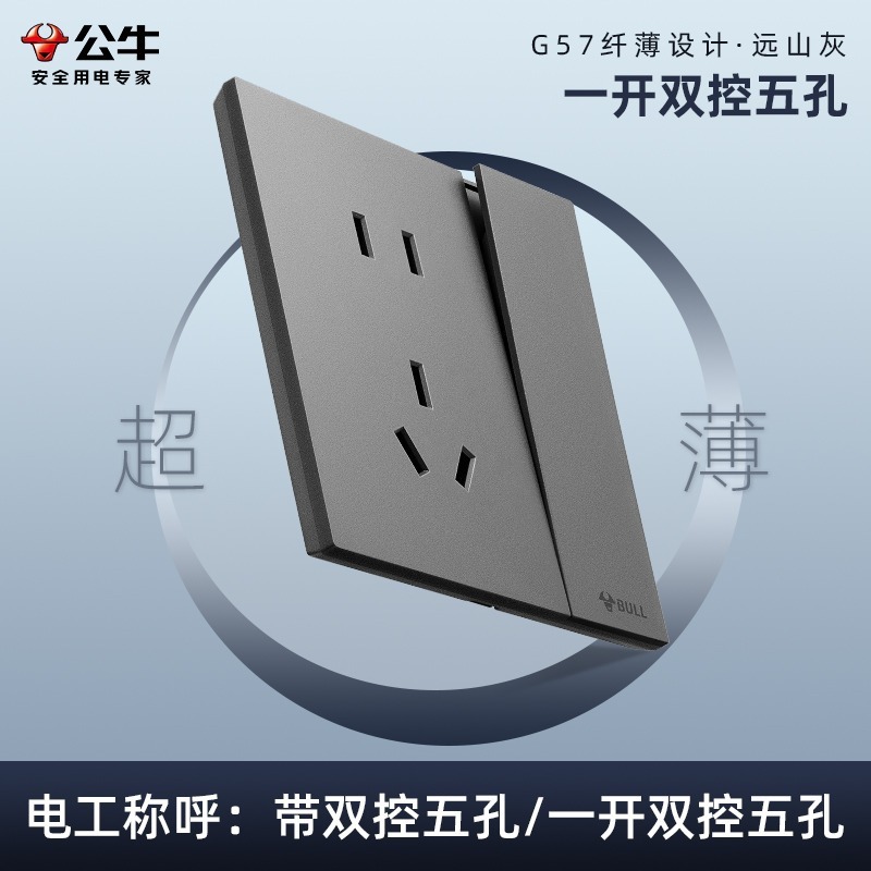 新製品 バタフライウイング 超薄型 ブルg57 ファーリンググレー スイッチコンセントパネル 卸売 壁面g56 隠蔽型USBコンセント|undefined