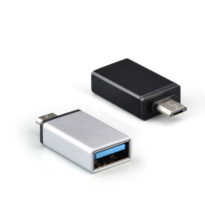 V8 OTG для телефона, USB 3.0 Android OTG конвертер, длинный алюминиевый Type-C металлический конвертер заголовок