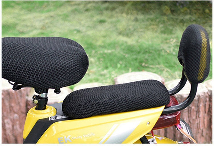 Electric Vehicle Seat Cushion Cover, Battery Car Seat Cushion, Electric Bicycle Seat Cover, Sun Protection Pad, Waterproof, Heat-Insulating, Breathable Mesh