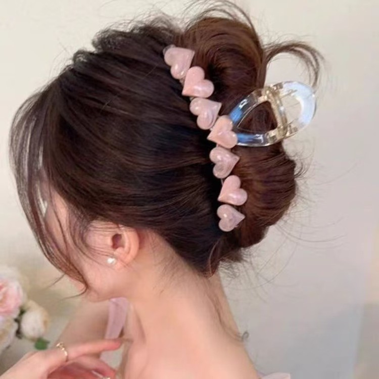 Large Bow Hair Clips Shark Clips Hair Accessories for Women 2026 Back of Head Clips Hair Ornaments Autumn Fresh Sweet Style