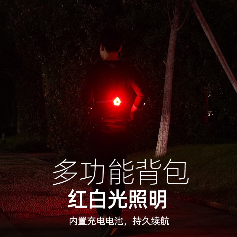 Nuevo LED noche corriendo deportes al aire libre portátil de carga USB larga resistencia brillante impermeable