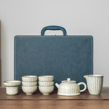 泉德堂仿宋汝窑套装开片可养泡茶器精致功夫茶具泡茶壶茶杯礼盒装