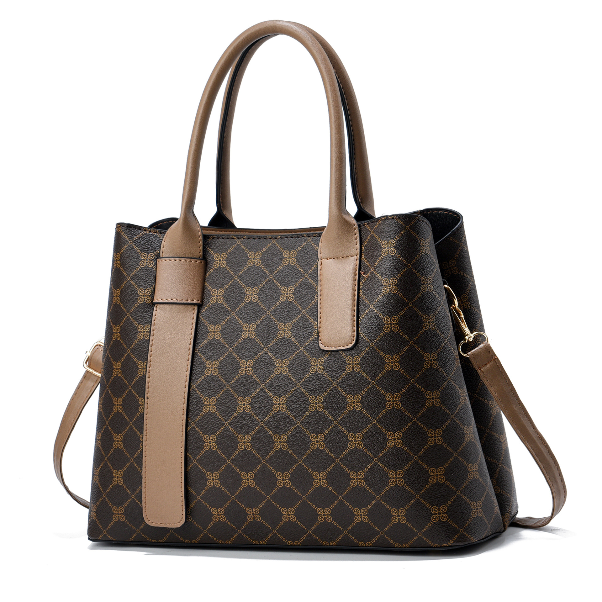 Bolsa de mano de textura Bolso de hombro clásico europeo y americano de gran capacidad Bolso de mensajero Bolso femenino en nombre de Handbags