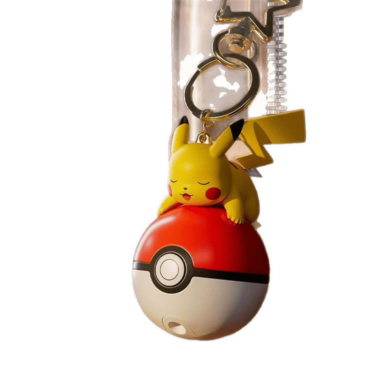 本物のかわいい発光シリーズキーホルダーペンダント漫画エルフボールポケモン周辺スクールバッグペンダント|undefined