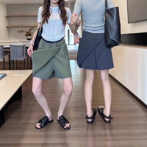 Sun Protection Skirt-Pants for Girls 2025 Summer Thin High-Waist Slimming Loose Plus Size Casual Versatile Non-Slip Shorts for Women