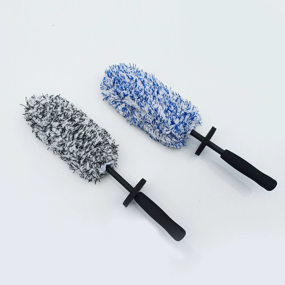 Щетка для шин, щетка для ступицы колеса, чистка внутренней стороны, мягкая щетина, плюшевые автомобильные принадлежности, щетка для ступицы колеса