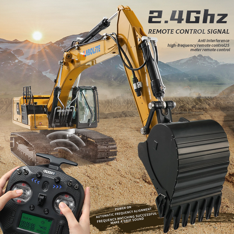 Cross-border Amazon Electric Engineering Hydraulic Loader Cablett K961-100S Remote Control Simulation Metal Mould