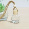 Flat round empty bottle five lines empty bottle