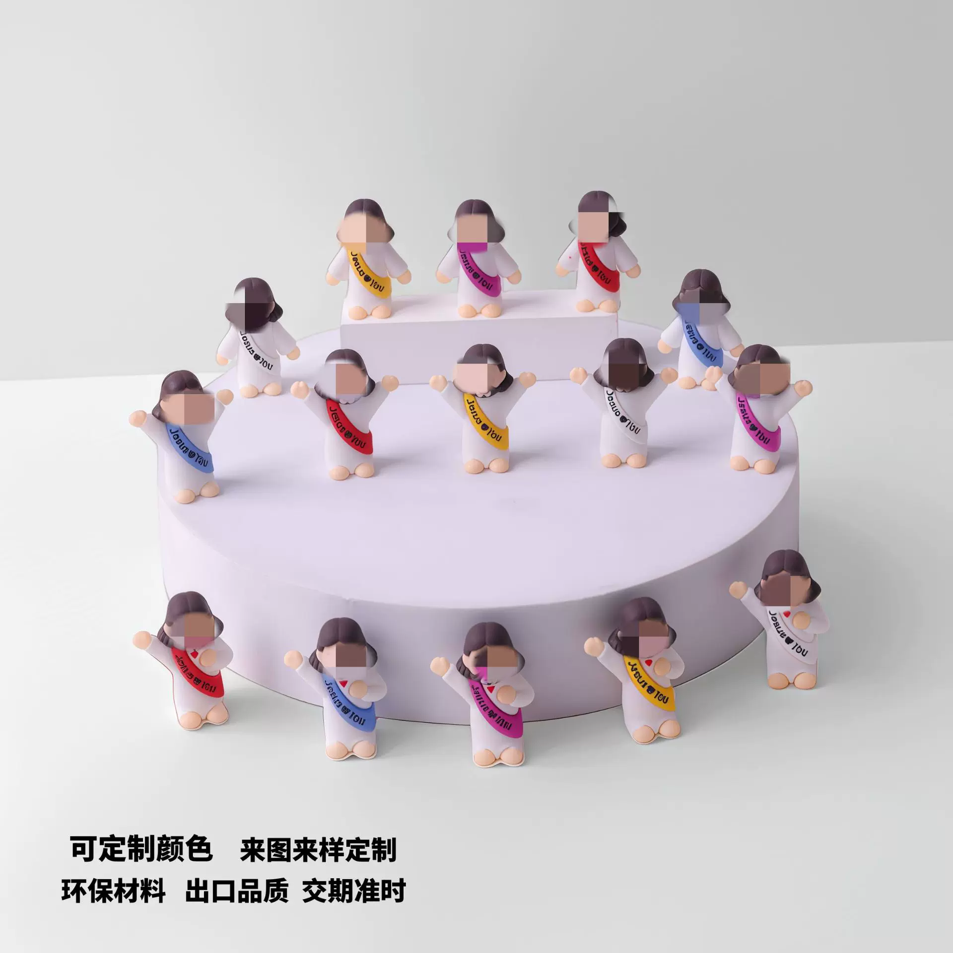 跨境热销复活节摆件新款迷你装饰品可爱玩具创意桌面装饰小人批发