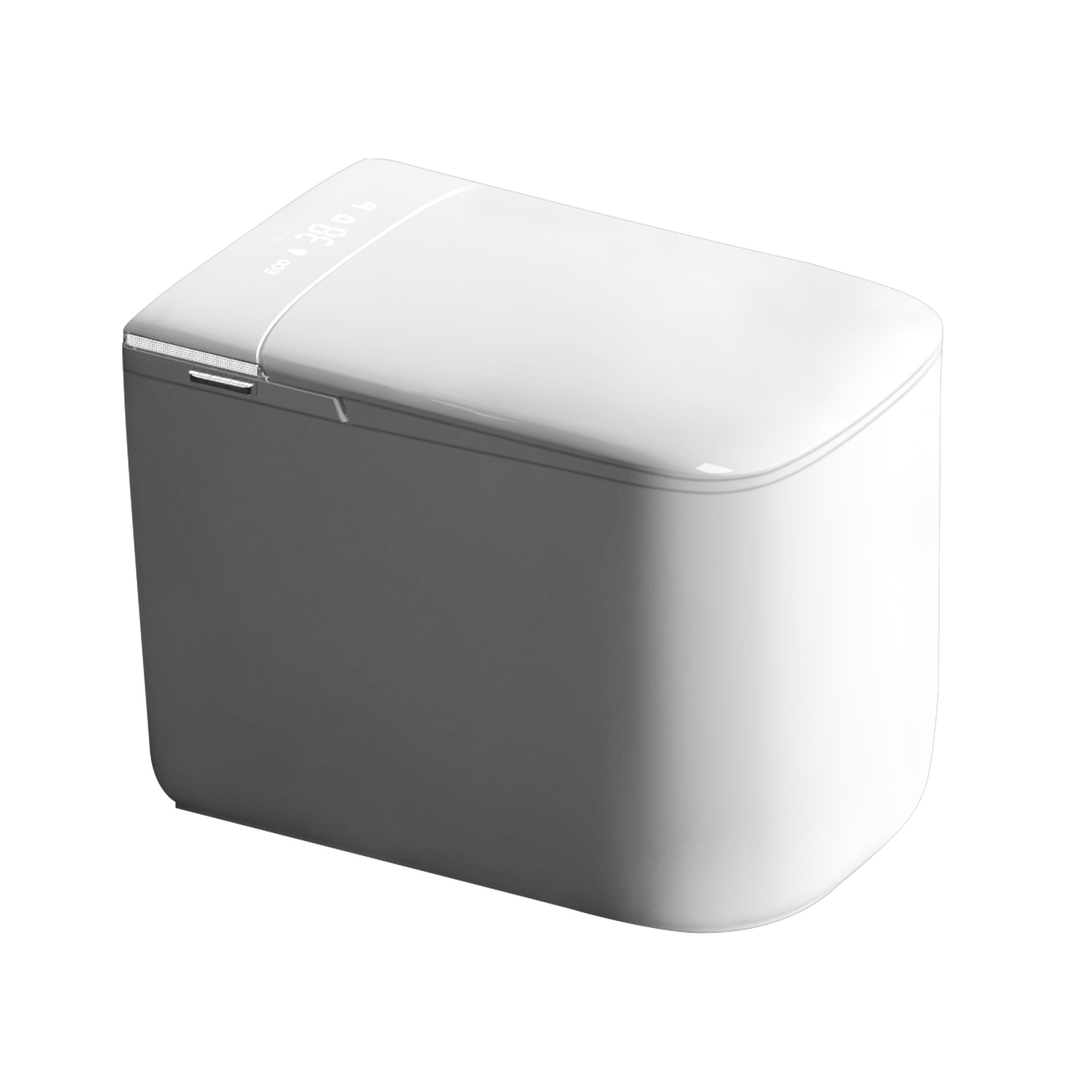Capacidad de inducción pequeña casa Chaozhou luz inodoro inteligente sin labio ensanchado asiento inodoro automático de apartamento de hotel