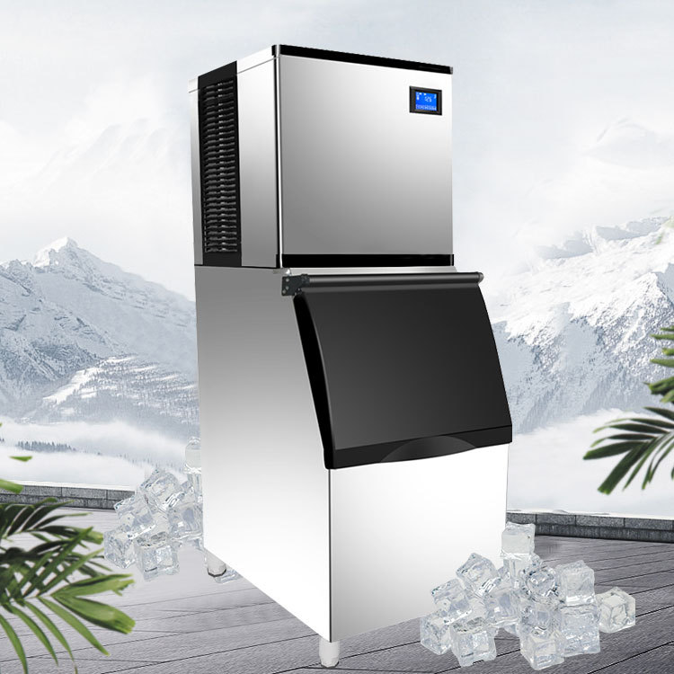 科式商用分体式方块型制冰机150kg250kg300kg冰块机