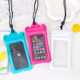 Cross-border hot-selling thick TPU floating mobile phone waterproof bag arm belt waterproof case spot wholesale color optional