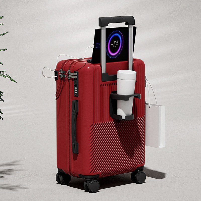 Rojo festivo (USB + portavasos)