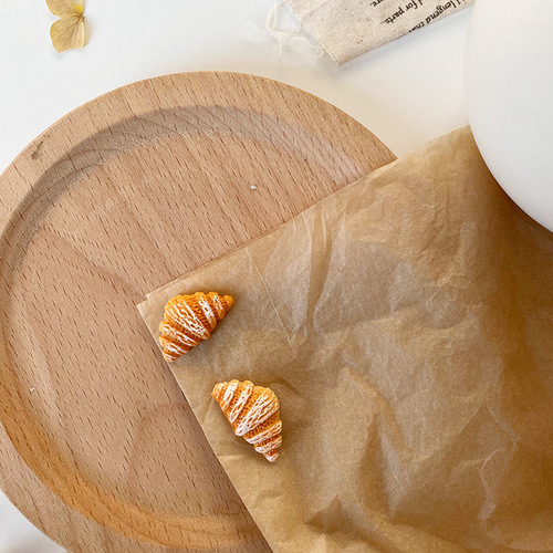 Fun simulation bread tart cookie earrings cute student personalized earrings without piercing ear clip jewelry for women