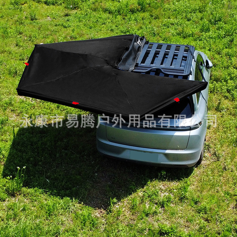 270-Degree Rotating Canopy for Car Side, Outdoor Camping Rainproof and Sunproof Side Tent, Self-Driving Car Tail Tent