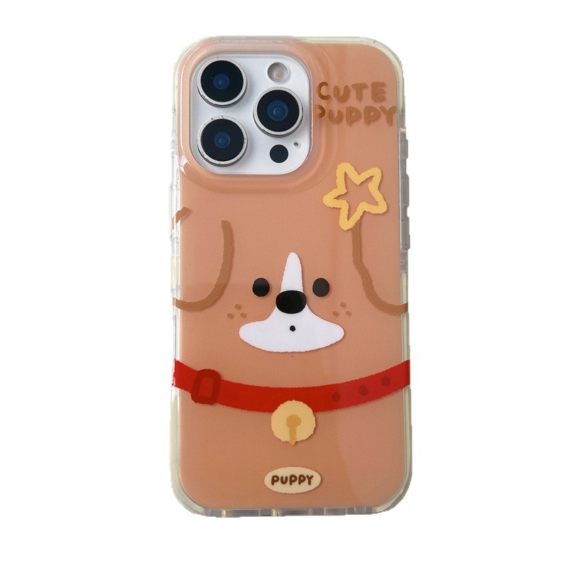 趣味可爱大脸狗狗猫咪适用iPhone17苹果16ProMax/15/14手机壳新款|undefined