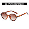 Fashionable sunglasses, retro comfortable trend glasses solar-powered, European style, 2021 collection