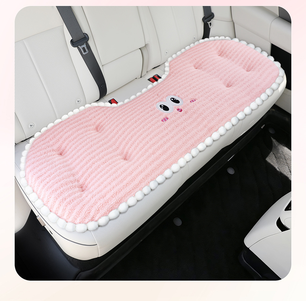New plush car seat cushions, seat covers, and pillows for car seats