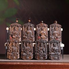 沈香木彫刻八大十二生肖は木質工芸品を守ります。