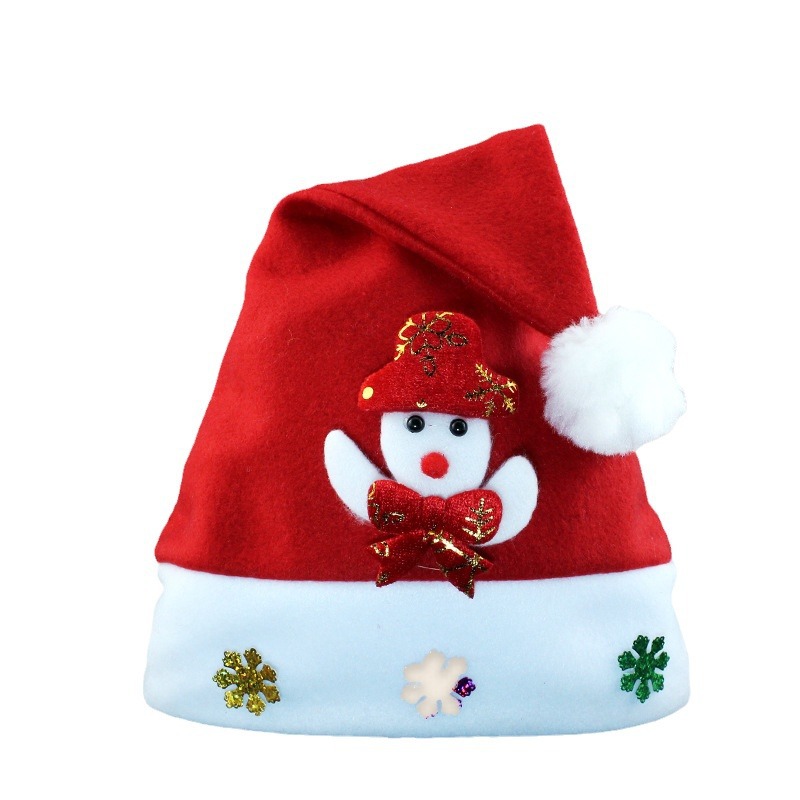 Sombreros de Navidad Papá Noel accesorios para niños dibujos animados adornamientos Sombreros rojos de Navidad