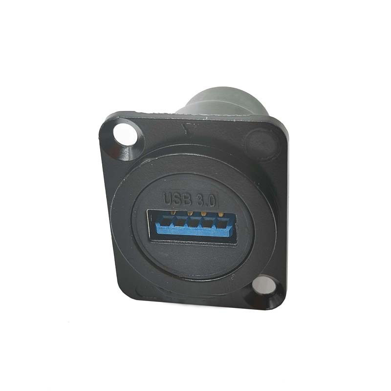 D型面板USB3.0母对母连接器USB转接头USB3.0数据网络传输转接插头