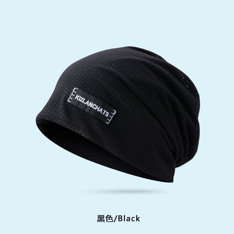 Nuevo sombrero de verano gorra fría delgada manga de seda de hielo secado rápido transpiración deportiva turbante de correr sombrero de dormir protector solar