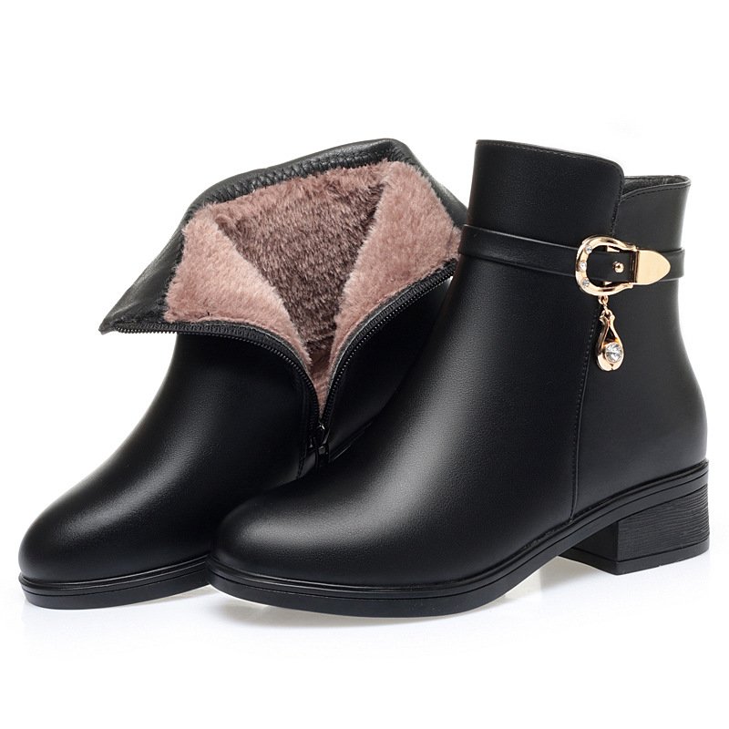Black velvet lining 3.5 cm heels