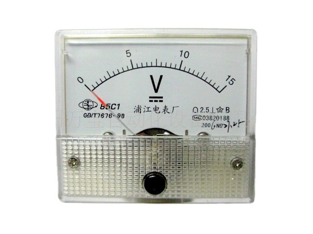 供应 小表头 机械表头 指针表 指针机械电压表85C1 15V(图)
