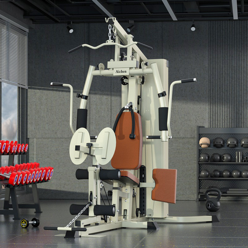 Estación de una sola persona entrenador integrado equipo deportivo acondicionamiento físico combinación doméstica suministros de acondicionamiento físico equipo de acondicionamiento físico interior