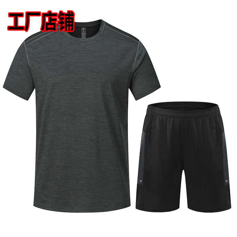 Traje de ropa deportiva Camiseta de manga corta de verano de secado rápido y transpirable Pantalones cortos de entrenamiento de baloncesto para correr por la mañana Ropa de gimnasio 680