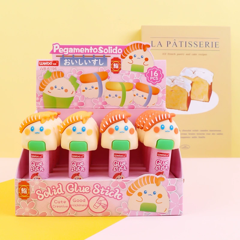 Cute stationery, cartoon multicoloured quick dry small handheld glue