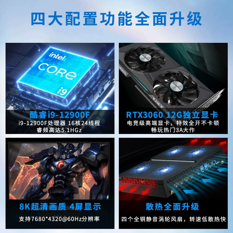 Мини-ПК Xin Shengmei i9-12900F, RTX3060 12G — компактная игровая консоль, до 64 ГБ ОЗУ и 2 ТБ SSD