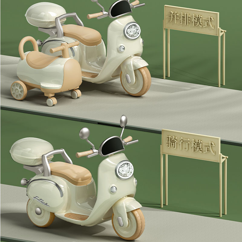 El triciclo eléctrico de la motocicleta de los niños 3-6 años del coche de batería teledirigido puede sentarse coche doble del juguete del Tesoro de los hombres y de las mujeres de la impulsión