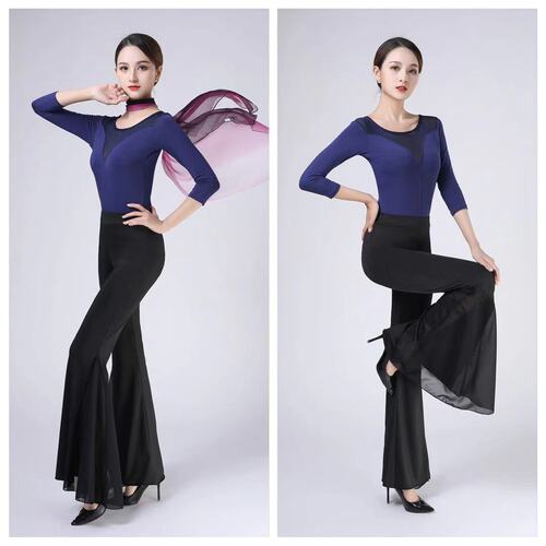 Mesh bodywear set dance practice training uniform sexy elegant posture training fashion show slimming