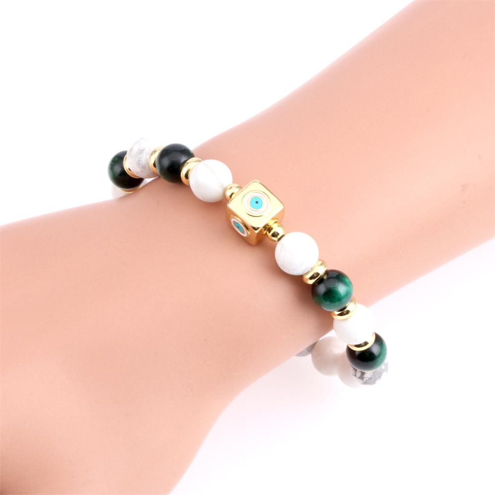 Fashion Eye Copper Enamel Bracelets 1 Piece