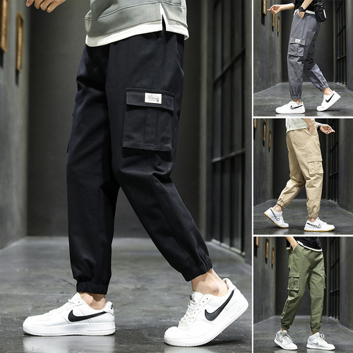 Men's Casual Pants, Loose Fit, Trendy Brand, Instagram Style, 2024 Spring/ Autumn New Arrival, Ankle-Tight Workwear Trousers, Men's and Teenagers' Long Pants