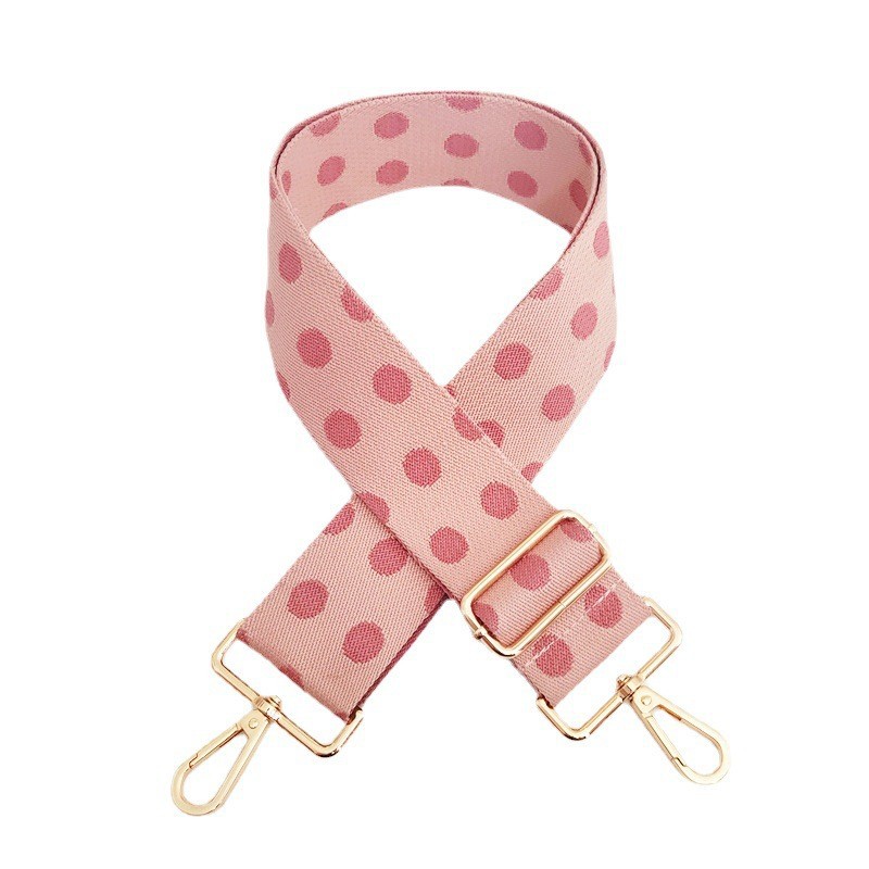 112g Weight Sling Strap Type Bag Strap/Shoulder Strap Bags Type Casual Occasion Polyester cotton Material Polka Dots Pattern Women'S Gender Fashion Style New Color Polka Dot Wide Shoulder Strap Adjustable One-shoulder Crossboby Bag Accessories Long Strap Burden Reduction Replacement Purse Chain 9