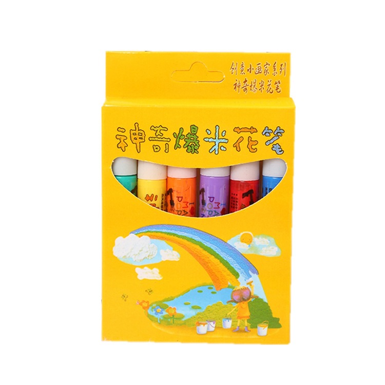 Paso en la venta caliente burbuja pluma palomitas pluma algodón pluma 3D impresión burbuja pluma dibujo niños DIY efecto de expansión