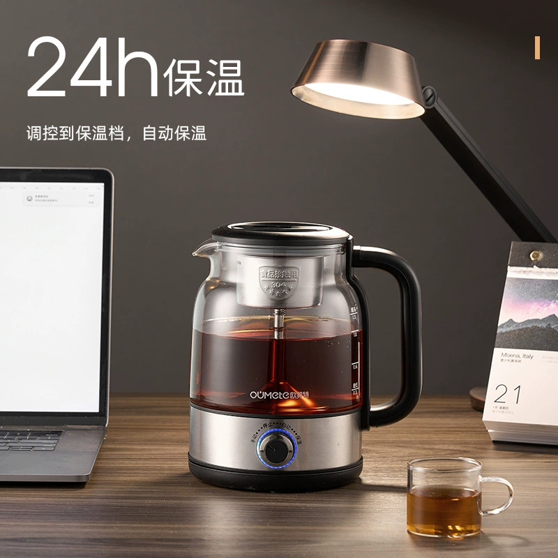 欧美特 Capacious red (black) tea, glass teapot, fully automatic