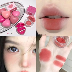 Gege bear愛唇頬両用クリーム唇泥口紅白艶学生党単色頬紅クリームメーキャップ