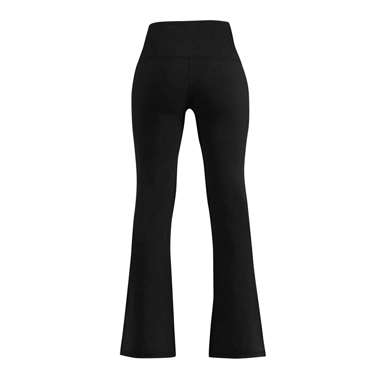 Women's Clothing fashionable slimming new high waisted high elastic solid color large leg pants casual yoga pants _voghion.com